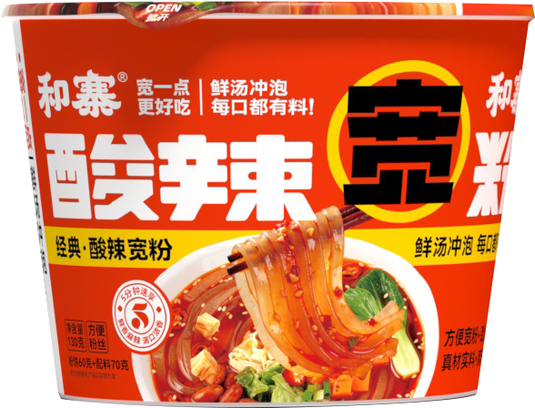 Spicy & Sour Glass Noodles (130g)